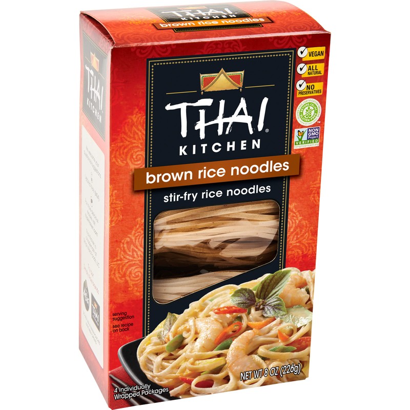 Thai Kitchen Gluten Free Brown Rice Noodles, 8 oz (Pack