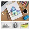 Cuaderno De Dibujo Libretas Profesional Sketchbook 60 Hojas