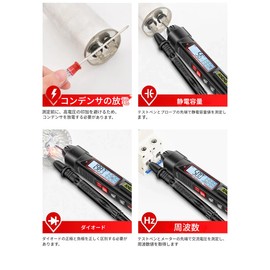 zmart ANENG A3006 Mini Pen Multimeter Digital Professional 4000 Count AC/DC Voltage Ohm Diode Capacitive Hz Meter Tool Pen Tester Digital Tester Voltmeter Resistor Conductive Capacitometer Frequency