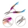 Mikinona Stainless Steel Cuticle Scissors with Stylish Gradient Design Versatile