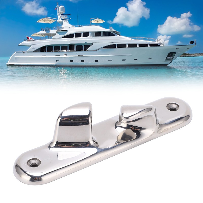 152mm/5.98in Straight Bow Chock Line Cleat Hardware 316 Stainless Steel