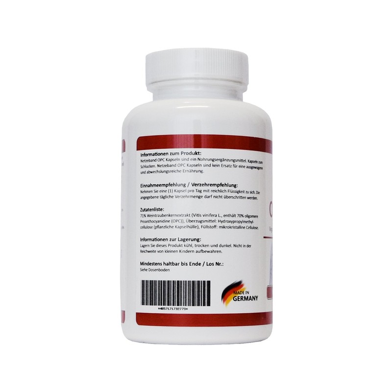 Netzeband OPC Capsules Vegan - 120 Premium Capsules High Dose