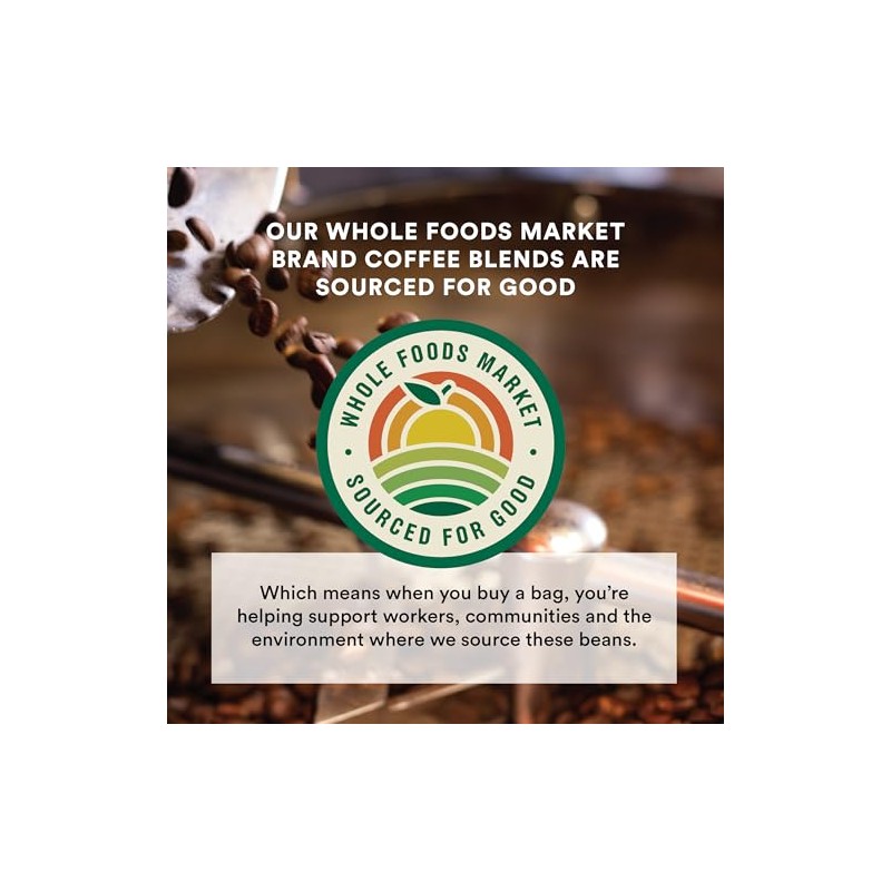 Whole Foods Market, Extra Dark Roast Whole Bean Coffee, Full