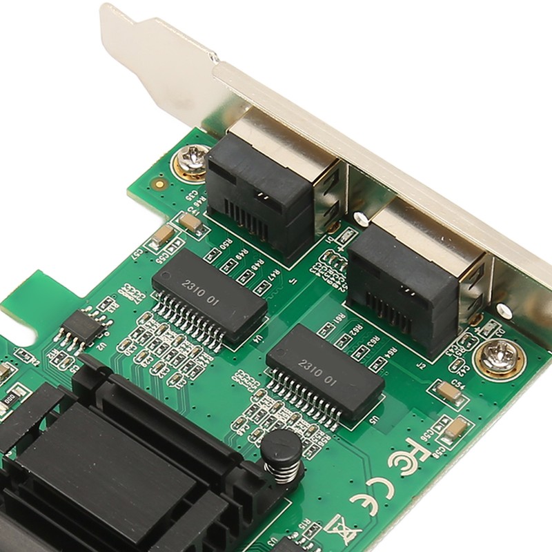 TXA108 82571 2 RJ45 Port Gigabit Network Card PCI Ex1