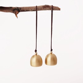 2pcs Small Hanging Bells Decoration Camping Tent Fengshui Bell for Good Luck Wealth and Safe Window Home Pendant Wind Chime