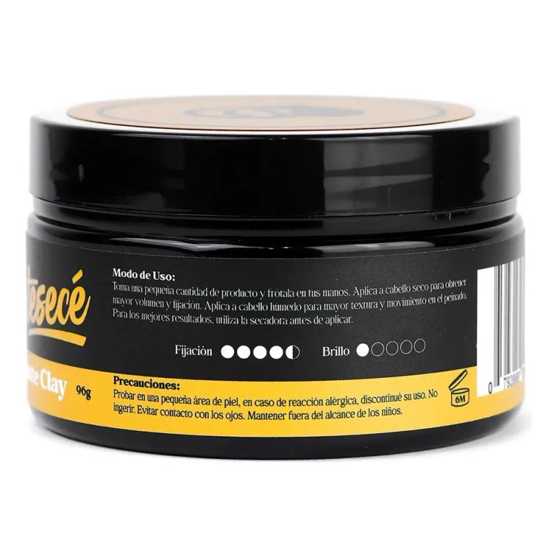 Cera Matte Clay Tesecé | Fijacion Alta Moldeable Sin Brillo