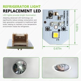 INGQI WR55X11132 WR55X25754 LED Light Compatible for GE Refrigerator, Pack of 5 Bulbs for EAP12172918 4590213 AP6261806 PS12172918 WR55X30602