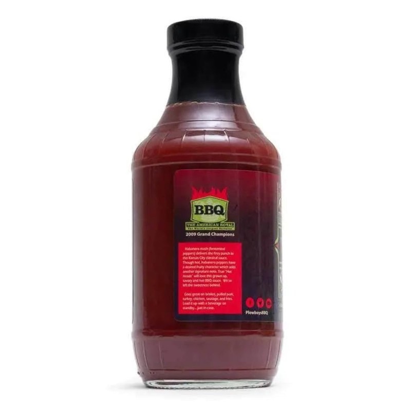 Plowboys Hot Head BBQ Sauce – Habanero Barbecue Sauce with