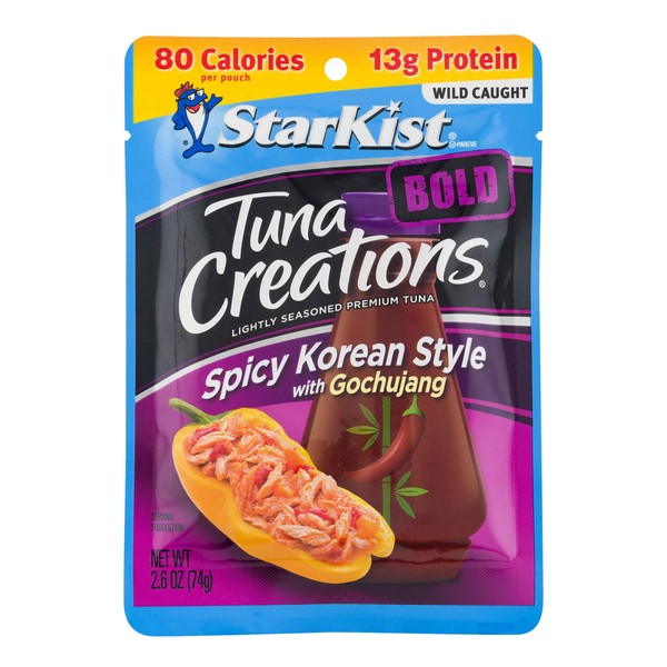 StarKist Tuna Creations BOLD Spicy Korean Style with Gochujang - 2.6 oz Pouch (Pack of 24)