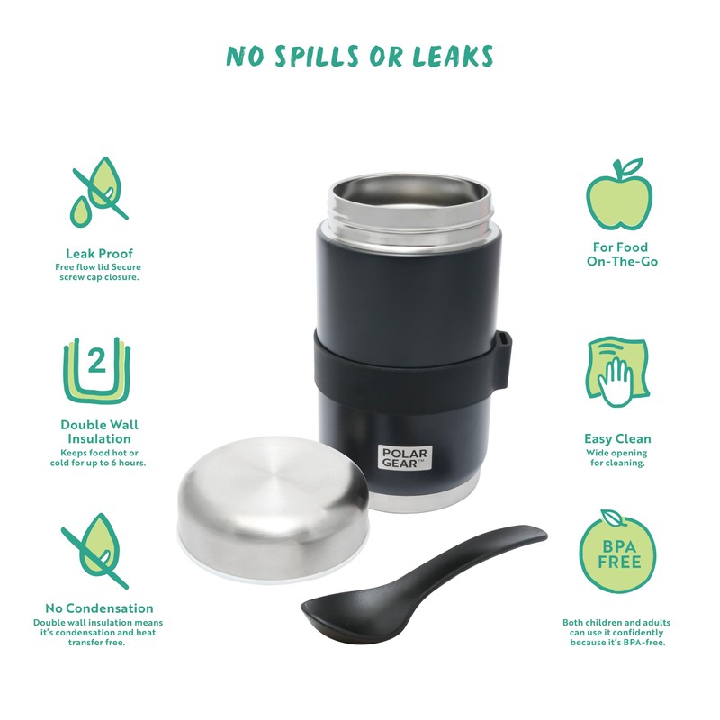 520ml Insulated Food Flasks For Hot Food – Double-Wall Stainless