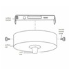 DC VOLTAGE Lighting Fixture Ceiling Plate Bracket Pendant Light Fitting
