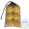First Rally S-26 Pickleball, Indoor Use, 6-Ball Set, Practice Balls,
