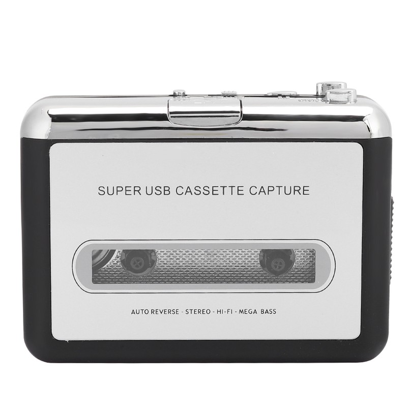 Portable Stereo Cassette Player Tape to MP3 Audio Converter Adapter