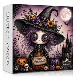 Halloween Puzzle for Adults, Horror Witch Puzzles 1000 Pieces