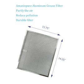 Amazinpure 2 pack BPS1FA30 5260 Sears Range Hood Filter 11-3/4" x 14-1/4" x 3/8"(11.75x14.25) for NuTone Allure QS2 and QS1 Range Hoods Compatible with Kenmore S99010305 Broan 99010299 BROC0 S99010299