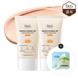 Dr.G 닥터지 브라이트닝 모이스춰 선 50ml 2개 (증)레드 블레미쉬 순무 시카 아이싱패드 Dr. G Brightening Moisture Sun 50ml 2pcs (Bonus) Red Blemish Soothing Cica Icing Pad