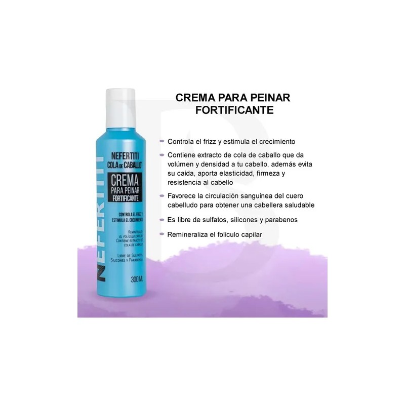 Crema Para Peinar Cola De Caballo Nefertiti 300 Ml