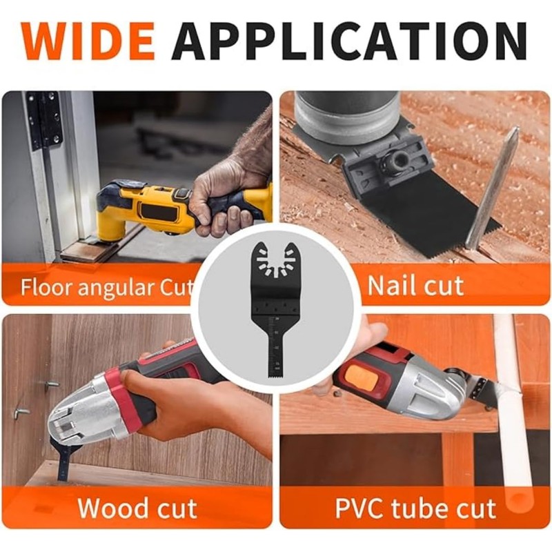 10 Pack Multi Tool Blade90x10mmOscillating Saw Blades Wood Cutting Saw