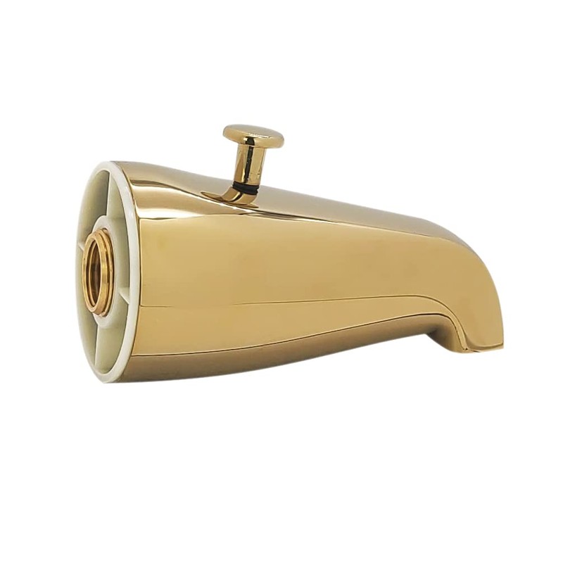 Westbrass E531D-12R-01 5-1/4" Rear Diverter Tub Spout with 1/2" or