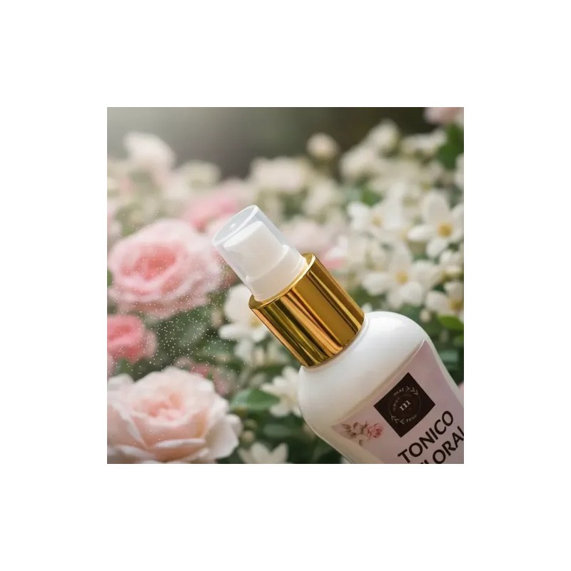 Tónico Floral Facial Rosas Azahar Y Jazmín Artesanal 125ml