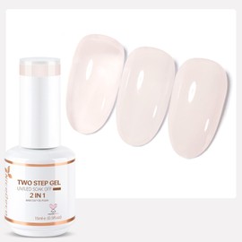 Nicedeco 2-Step Gel Nail Polish, Hema Free, Cruelty Free, High Gloss Long Lasting Soak Off LED U V Gel Polish 1 Pcs 15ml - TSG011