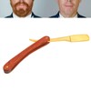 Old Style Straight Razor Rosewood Handle Straight Edge Barber Razor
