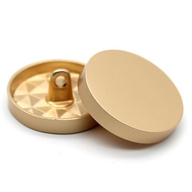 5 botones de costura de vástago de metal para manualidades para decoración de ropa, accesorios de fabricación de bricolaje (oro mate, 10 mm)