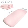 Crib Sheets 50x90cm Award Winning 100% Organic Cotton Fully Fitted