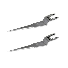 FUBAOLAI 2PCS Cold Knife Blades Windshield Remover (3.54") 90mm Curved Straight Cutting Blade for Auto Glass Car Window Seal Adhesive Cutter - Fit All Major Brands of Oscillating Tool