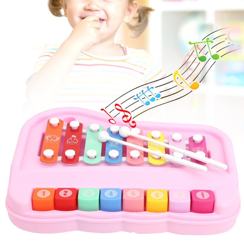 Baby Piano 8 Scale Children Xylophone Music Educational Learning Kids