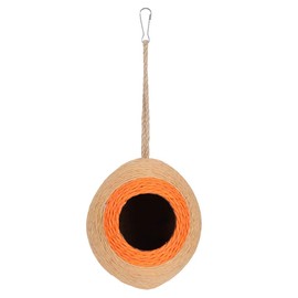 Fdit Bird Coconut Nest Natural Coconut Bird Breeding Nest Rope Weave Parrot Bed House for Budgie Parakeet Cockatiel Conure Canary