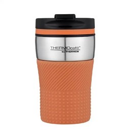Thermos THERMOcafé Cafe Stainless Steel Vacuum Insulated Travel Cup Tumbler 200mL, Peach Orange