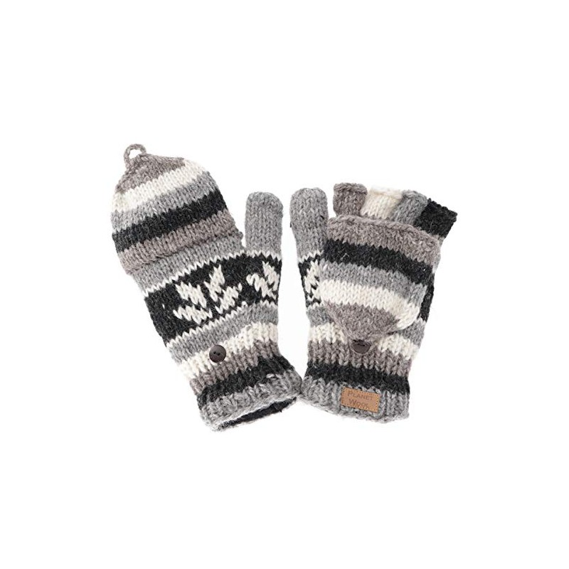 GURU SHOP Gloves, Hand Knitted Folding Gloves, Finger Gloves, Men/Women,