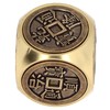 Metal Figertip Rotating Cube Embossed 6 Sided Anti Anxiety Stress
