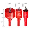 Otutefo Bi-Metal Hole Saw Set, Drill Bit for Wood, Plastic,