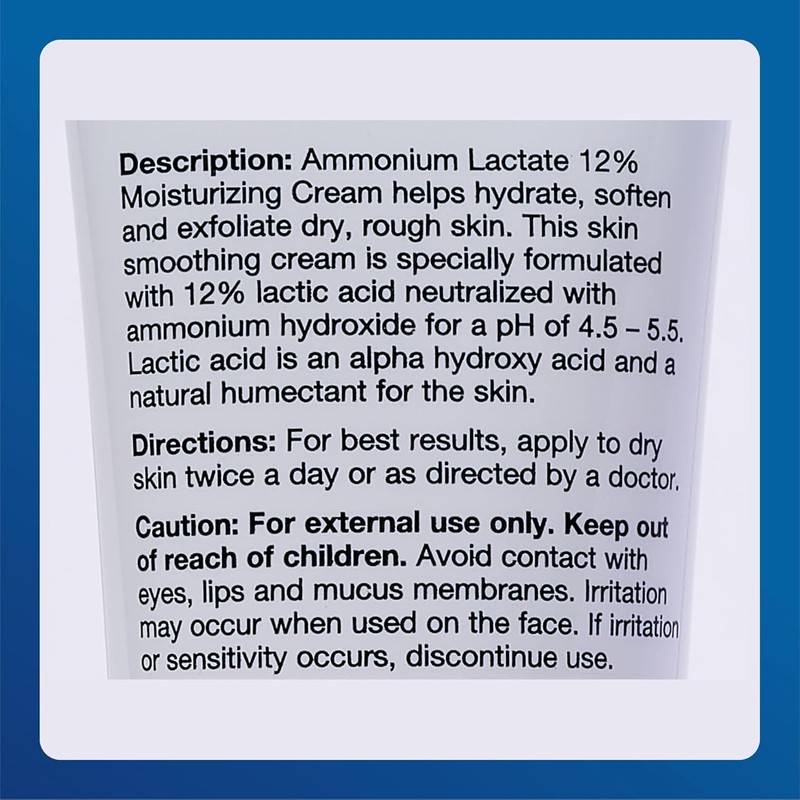 MAJOR Ammonium Lactate 12% Moisturizing Cream - Lactic Acid Cream