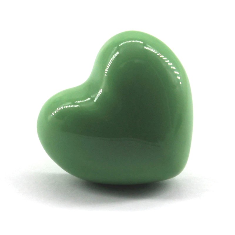 Zerniple Green Door Knobs Ceramic Drawer Pull Handle Kids Room