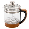 KONKENIE 1.8L Electric Glass Kettle 800W Hot Tea Maker with