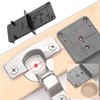 SING F LTD 4pcs Hole Drilling Jig Template 85x40mm Hinge