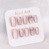 10pcs Handmade Nail Tips Elegant Pink Cents Bride Nail Tips