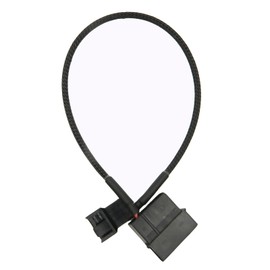 FBHDZVV 4Pcs 4 Pin PWM Fan Splitter Adapter Cable, 4pin MOL-ex Fan Splitter Cable Extension Power Cable 1 to 1 12v Black Sleeved Braided Computer PC Case Cooler Fan Power Splitter Adapter Cable