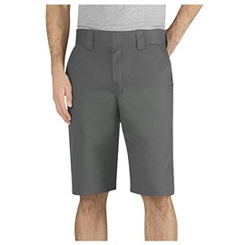 Dickies Men's 11 Inch Relaxed-fit Stretch Twill Work Short, Gravel Gray, 40