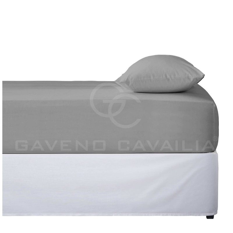 Plain Dyed Microfiber Double Fitted Sheet, Comfy Warm 25 CM
