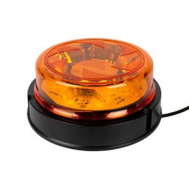 Yuanjoy LED Beacon, IP67 Yellow Warning Light, Flashing Safety Warning Lights, 6 Flash Patterns with Screw Mounting, Hazard Lights for Truck, Tractor, Construction Vehicle