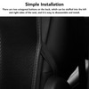 2Pcs Car Seat Anti Kick Pad Rear Back Dust Resistant