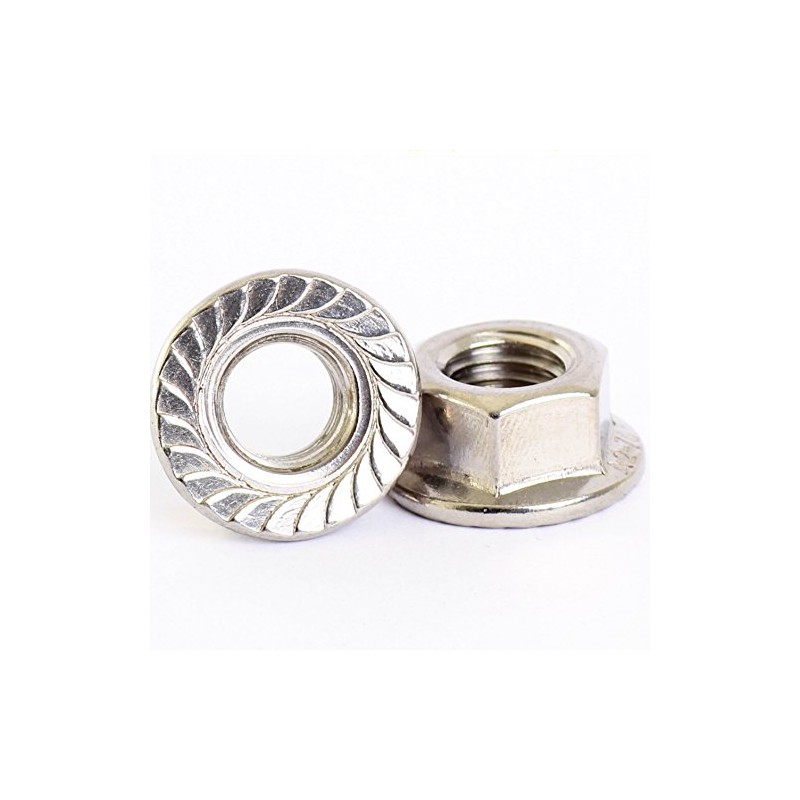 Bolt Base A2 Stainless Steel Hex Serrated Flange Nuts Flanged