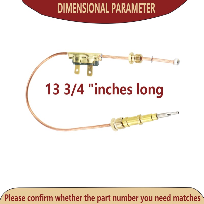 lrnyso heaters Thermocouple 13 3/4" 113884-01 26654 fits Desa, Reddy,