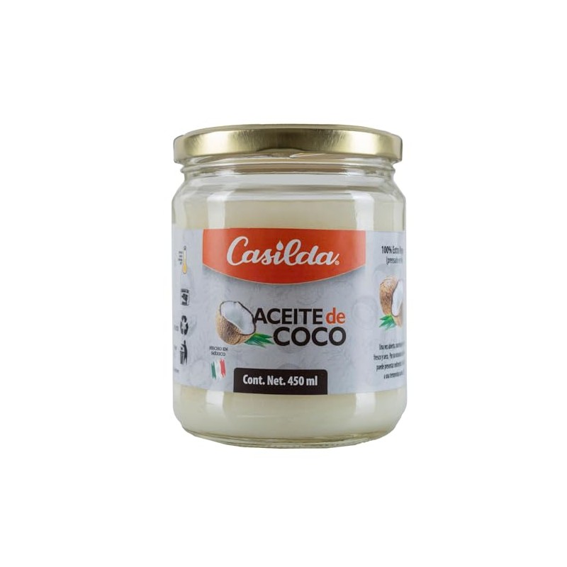 Aceite de Coco Extra Virgen Casilda, 450 ml
