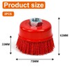 UHETLET Pack of 2 Cup Brush Angle Grinder Nylon Brush