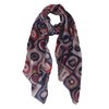 PANTONIGHT Scarf for Women Circle Rings Print Fashion for Spring